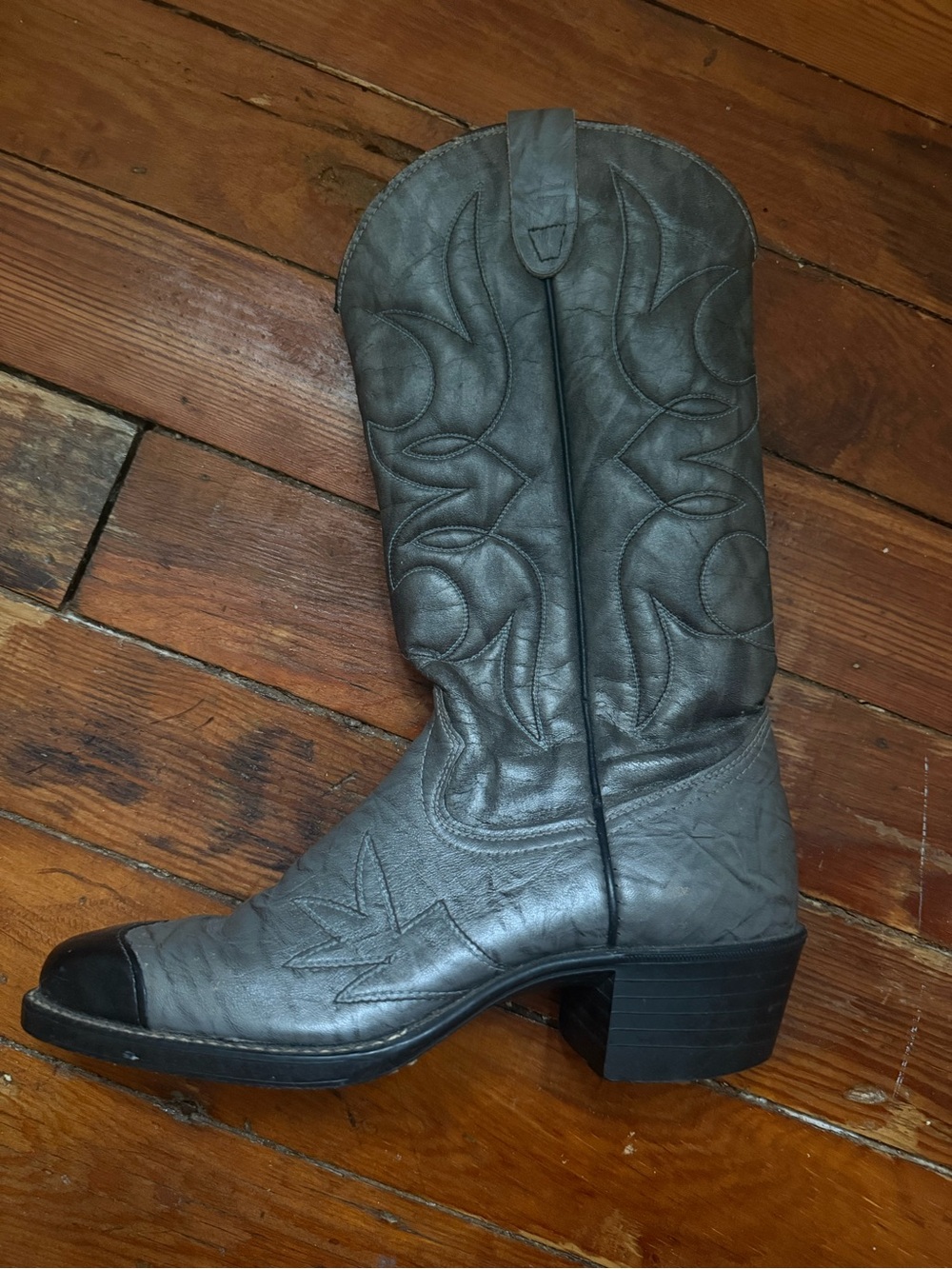 vintage leather cowboy boots